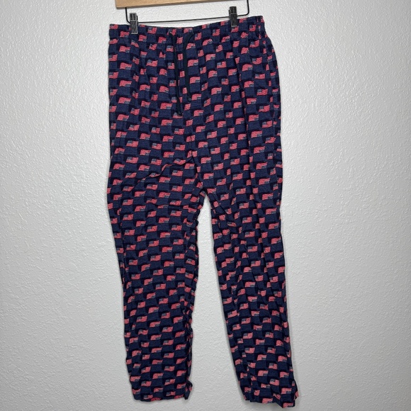 Pre- Owned Men's Club Room by charter club pajama pants with an American Flag - Picture 3 of 12